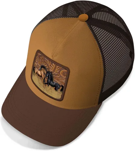 Miniatura 4 de Asvance Trucker Hat - Mesh Back Baseball Cap for Mens, Womens - Premium Farm Animals Embroidered Hats - Gift for Dad, Mom