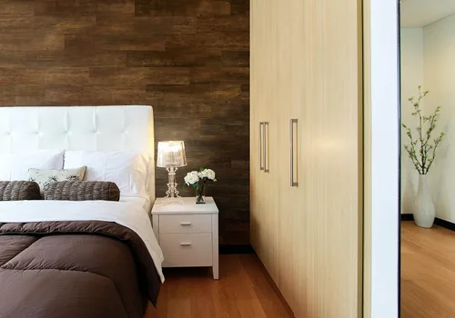 Miniatura 3 de Panel de pared magnético de vinilo (olmo oscuro moderno) 36sf