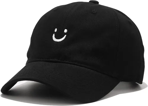 Miniatura 24 de Umeepar Gorra de béisbol con cara sonriente para mujeres y hombres, ajustable, de perfil bajo, de algodón, sin estructura, para papá