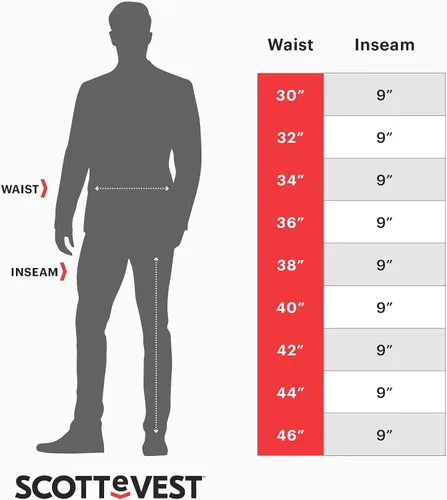 Miniatura 4 de SCOTTeVEST Action Adventure - Pantalón corto para hombre, 17 bolsillos ocultos, pantalón repelente al agua para viajes y más