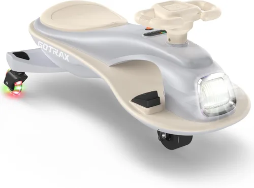 Miniatura 9 de Gotrax WG1 Auto eléctrico oscilante para niños, batería de 12V de gran duración hasta 120 minutos de tiempo de juego, altavoz de música y ruedas