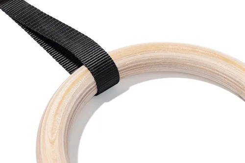 Miniatura 2 de anillos olímpicos de gimnasia, de madera, para Crossfit