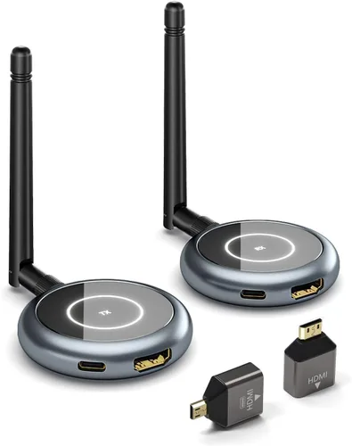 Miniatura 10 de AIMIBO Transmisor HDMI inalámbrico 2026 y 2 receptores, decodificación 4K 1080P@60Hz, 656FT/200M, espejo de aplicación Tutuplay, extensor