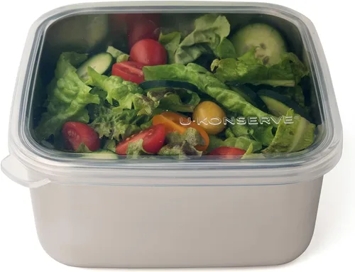 Miniatura 8 de U Konserve Contenedor de Caja Bento de Acero Inoxidable para Almacenamiento de Alimentos, Tapa de Silicona a Prueba de Fugas Apta para Lavavajillas