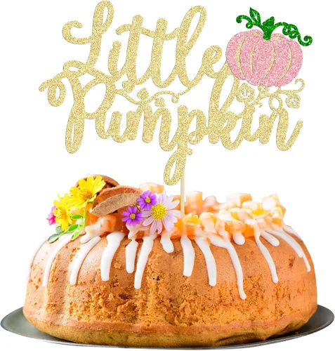Miniatura 10 de Gyufise Decoración para pastel de calabaza pequeña, decoración de pastel de calabaza, baby shower, decoración de pastel temático de otoño, baby