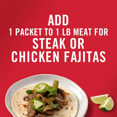 Miniatura 7 de McCormick Mezcla de condimentos, para fajitas estilo restaurante en casa. Se puede utilizar con: pollo, filete, camarones, verduras, 1.12 oz