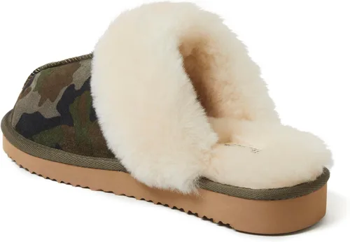 Miniatura 106 de Dearfoams Fireside Sydney Pantuflas anchas de piel de oveja para mujer, para interiores y exteriores