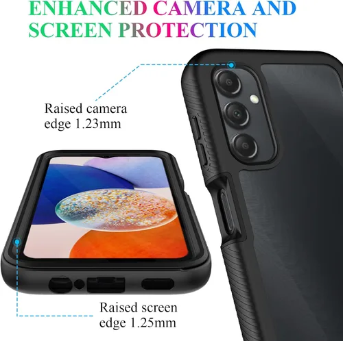 Miniatura 4 de Compatible con Samsung Galaxy A14 5G, protector de pantalla integrado de cuerpo completo, a prueba de golpes, ajuste delgado, funda protectora