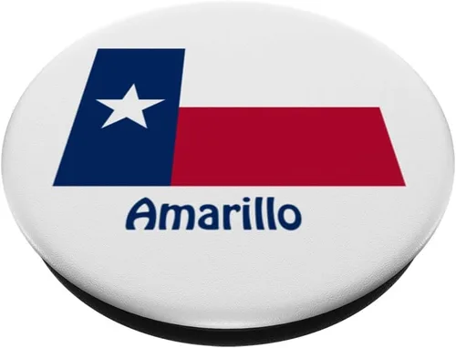 Miniatura 2 de Amarillo Texas USA Flag Souvenir PopSockets Adhesive PopGrip