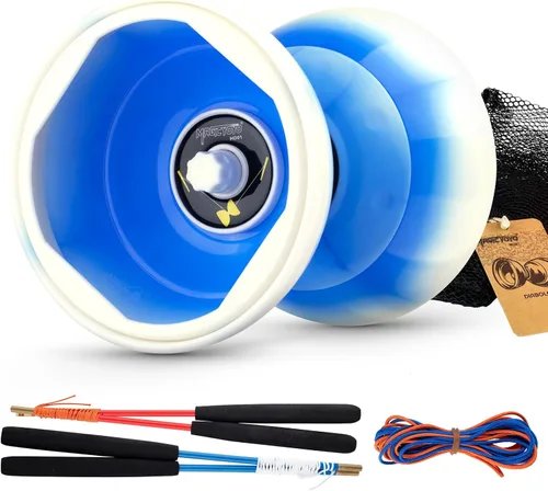 CHEE MONG MD01 Yoyo chino para niños y adultos, diábolo profesional de triple rodamiento, juguete Diábolo Yoyo de 5 pulgadas con 2 varillas de