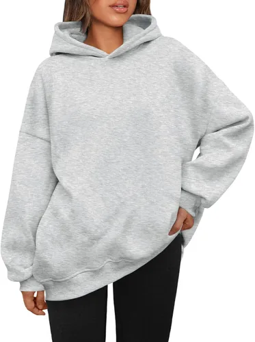 Miniatura 6 de AUTOMET Sudaderas con capucha de gran tamaño para mujer, sudaderas de forro polar con capucha 2024, ropa de otoño, trajes de moda, suéter de invierno
