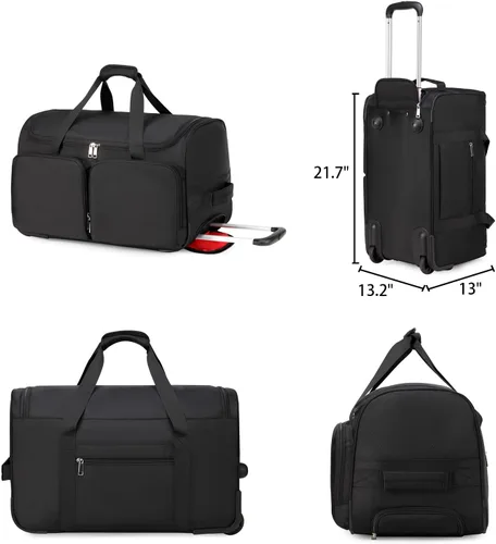 Miniatura 28 de Bolsa de deporte para zapatos de viaje, bolsa de lona para hombres y mujeres, gimnasio, deporte, equipaje, bolsa de transporte, divisor de bolsa