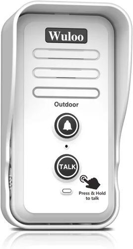 Miniatura 9 de Timbres de intercomunicador inalámbrico para aula en casa, timbre electrónico impermeable Wuloo con rango de 2640 pies, 3 niveles de volumen