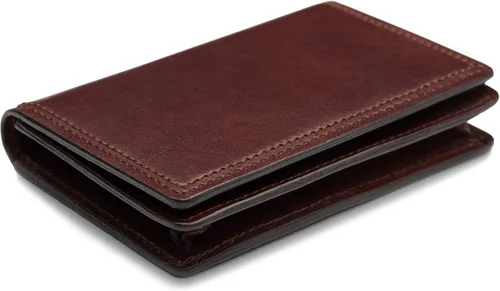 Miniatura 3 de Bosca - Funda para tarjetas de 2 bolsillos de piel Dolce para hombre
