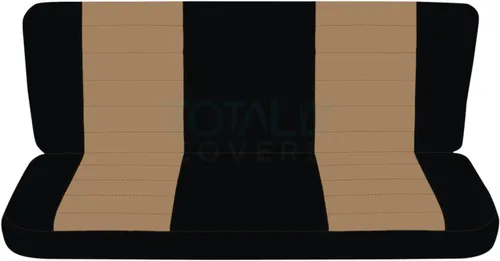 Miniatura 22 de Totally Covers Compatible con fundas de asiento de camión de dos tonos Ford F-150 Super Cab 1997-2003 (banco dividido trasero 40/60): negro y azul