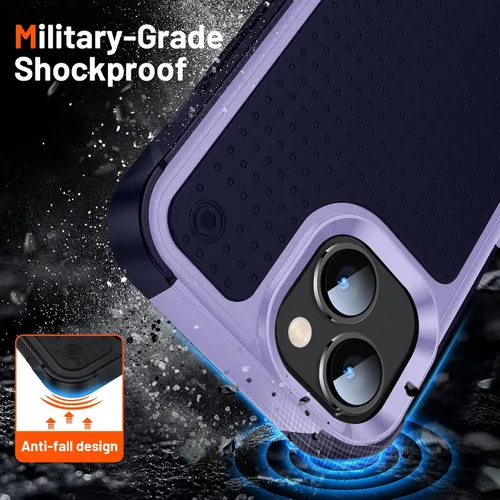 Miniatura 33 de Jeylly Funda para iPhone SE/Funda para iPhone 5S, Exterior de Plástico Duro que Absorbe Golpes + Interior de Silicona de Goma Defensor contra