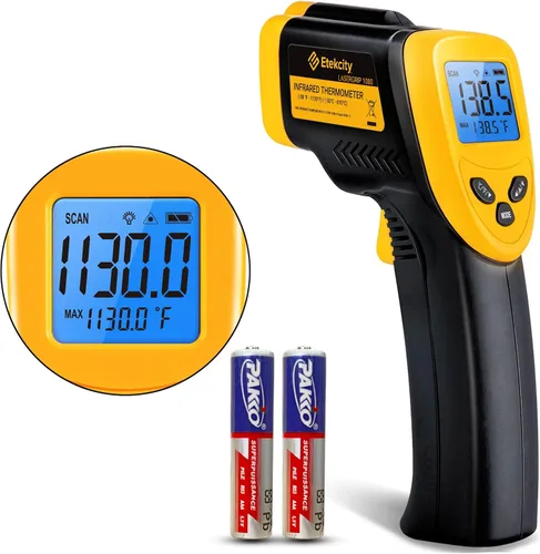 Miniatura 14 de Etekcity Pistola de temperatura láser termómetro infrarrojo 774, termómetro para carne, alimentos, caramelos y horno para accesorios de plancha