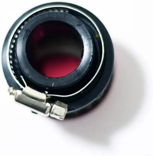Miniatura 7 de Meriton Abrazadera de goma universal para coche de 25 mm 1" con filtro de aire de entrada con abrazadera ajustable (Rojo)