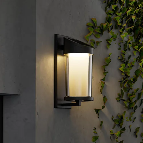 Solar Yard Paquete de 4 Luces de Pared para Exteriores, Accesorio de Luz, Accesorios de Iluminación LED Exterior para Exteriores, Luces de Porche