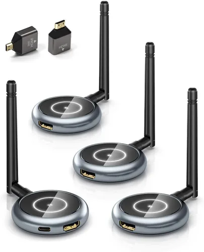 Miniatura 12 de AIMIBO Transmisor HDMI inalámbrico 2026 y 2 receptores, decodificación 4K 1080P@60Hz, 656FT/200M, espejo de aplicación Tutuplay, extensor