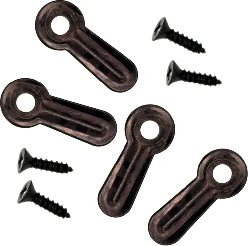 Marco de fotos negro de 1 pulgada sujetadores de botón de giro con tornillos, paquete de 10 clips de soporte para marcos de fotos