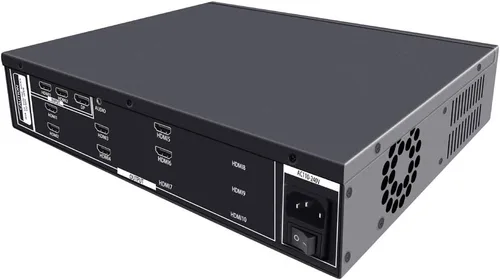 Miniatura 8 de ISEEVY Controlador de pared de video UHD 4K60 de 6 canales 2x3 3x2 UHD controlador de pared de TV 4K para 6 pantallas de empalme de TV, compatible