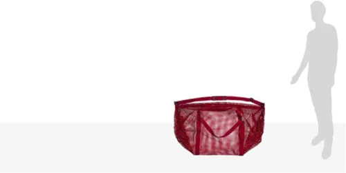 Miniatura 18 de Champion Sports Bolsa de lona de malla con cremallera y correa de hombro ajustable, 15 x 36 pulgadas, multiusos, bolsa de gimnasio de gran