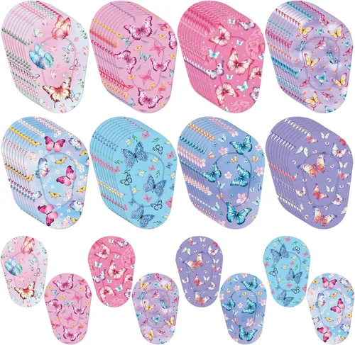 Geyoga 80 parches adhesivos para los ojos para niños, parches adhesivos de algodón suave y transpirable para ambliopía y ojos perezosos, vendajes