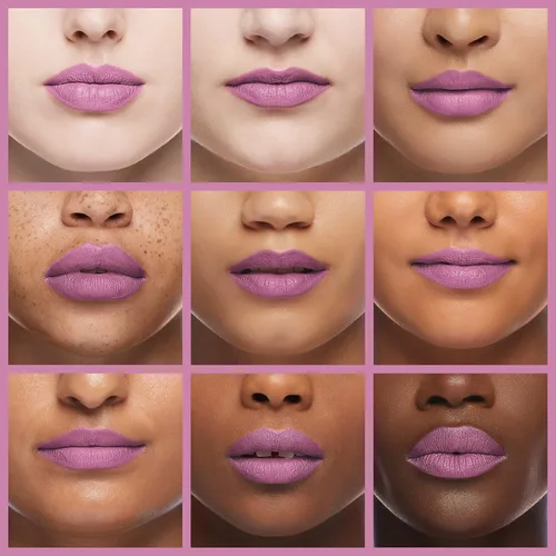 Miniatura 4 de L'Paige L02 - GRAPE ICE Designer Lipstick Base de aloe vera, de larga duración, hidratante Morado claro con acabado helado iridiscente