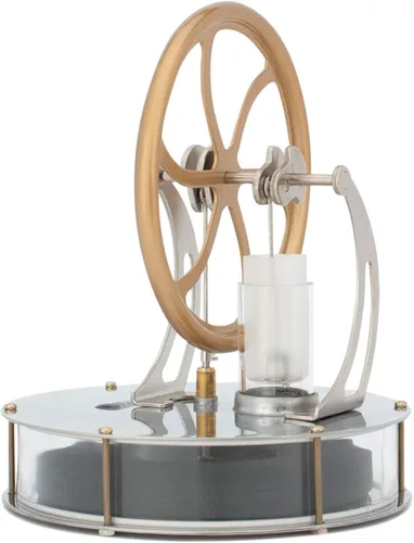 Miniatura 5 de DjuiinoStar - Motor Stirling de baja temperatura más clásico, temporizador de café único, mejor opción de regalo, juguete educativo, modelo de motor