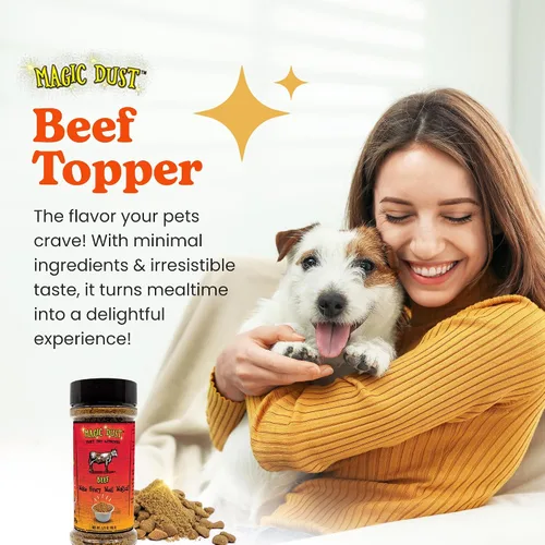 Miniatura 3 de Magic Dust - Decoración de carne seca de carne de res con una sola proteína para perros y gatos, mejora el sabor y eleva la emoción de la hora