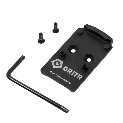 Miniatura 10 de GRITR Placa óptica para montar la óptica de huella RMR en modelos de armas de fuego Walther PDP con sistema de montaje de placa óptica 2.0