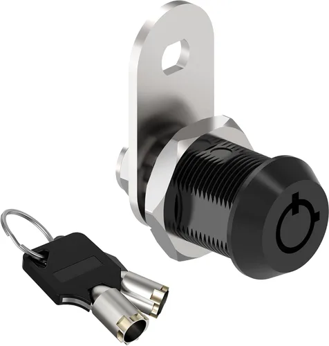 Paquete de 1 cerradura de gabinete con llaves, cerraduras tubulares de leva de 5/8 pulgadas con llave similar, cerradura de RV para armarios de