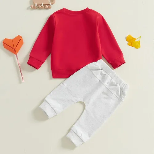 Miniatura 194 de Adobabirl Conjunto de sudadera y pantalones de Halloween para bebé, sudadera y pantalones con parche de calabaza para Halloween, otoño, ropa de bebé