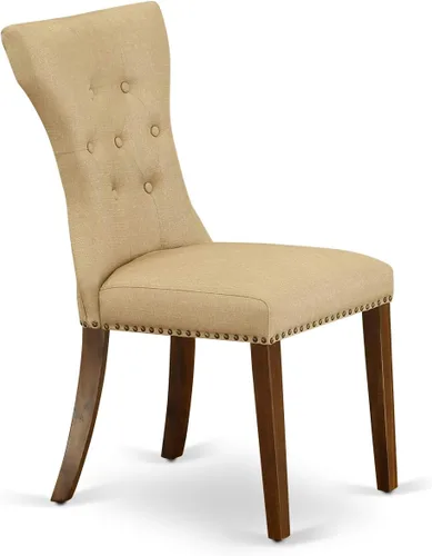 Miniatura 9 de East West Furniture DLGA5-ANA-03 - Juego de mesa y sillas de cocina de 5 piezas, incluye una mesa de comedor redonda con gotas y 4 sillas de comedor