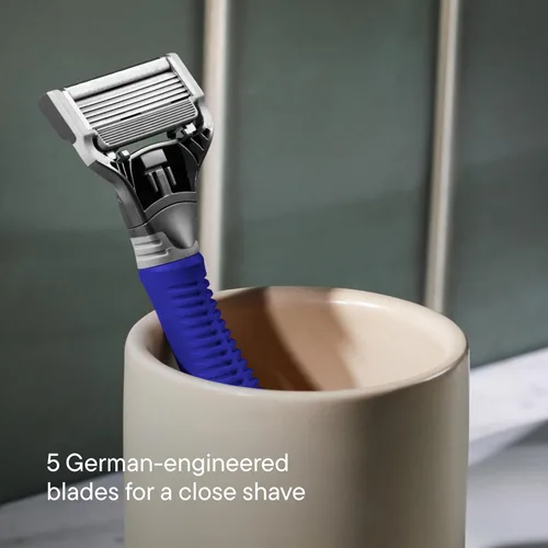 Miniatura 5 de Kit de Afeitado Original Harry's para Hombres - Mango de Navaja, 5 Repuestos de Hoja de Navaja, Gel de Afeitar Espumoso y Cubierta de Hoja