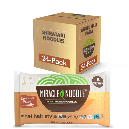 Miniatura 10 de Miracle Noodle Miracle Rice, 8 onzas (paquete de 6), arroz Shirataki Konjac a base de plantas, 5 calorías, 1g de carbohidratos netos por porción