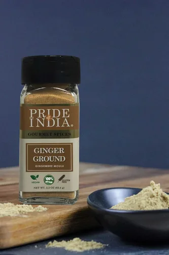 Miniatura 6 de Pride of India – Jengibre Fino Molido – Especia Gourmet – Se Mezcla Bien – Bueno para Cocinar/Hornear/Té y Más – Sin Aditivos – Polvo de Raíz Fresca
