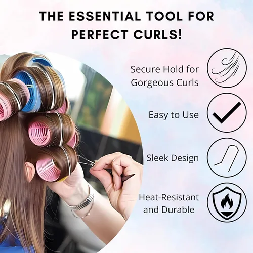 Miniatura 3 de Sta-Rite Hot Roller Clips para Eléctrico Rodillos, M puntas amarillas