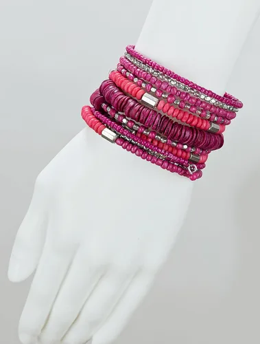 Miniatura 6 de SPUNKYsoul Pulsera bohemia hecha a mano con resorte en espiral para mujer, Metal