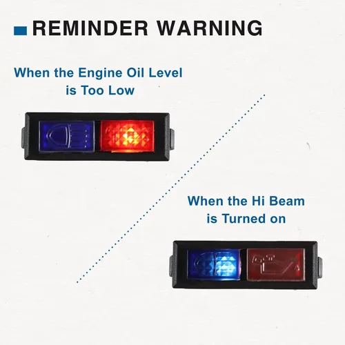 Miniatura 2 de Luz de Indicador de Alto Haz, Bajo Nivel de Aceite Compatible con Polaris Scrambler Xplorer Xpress Scrambler 300 400 1995-1999 Reemplazo#: 4040052