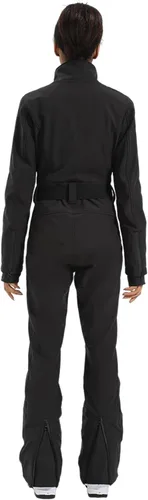 Miniatura 92 de GSOU SNOW Traje de esquí para mujer, traje de nieve delgado de una pieza, chaqueta de nieve, impermeable, resistente al viento, deportes al aire