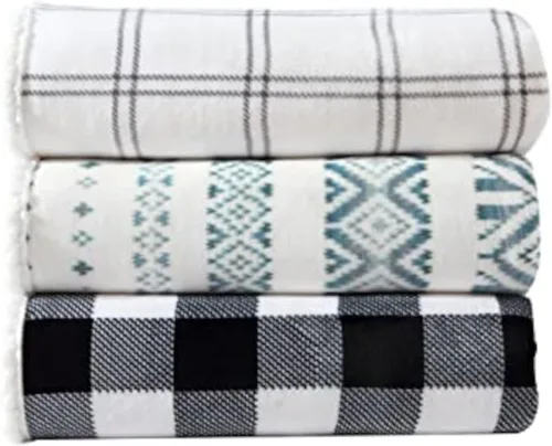 Miniatura 10 de Eddie Bauer - Manta King, ropa de cama reversible de vellón de sherpa, lana cuadriculada, decoración del hogar para todas las estaciones