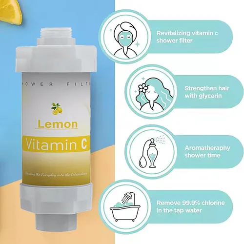 Miniatura 5 de 8 filtros de ducha de vitamina C para filtro de agua dura, accesorios de baño para ducha, bañera, lavanda, jazmín, té blanco, océano, melocotón