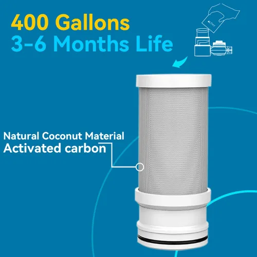 Miniatura 3 de ALTHY Filtro de agua para grifo, purificador de agua sin BPA, certificado que reduce el cloro, metales pesados y mal sabor, solo se adapta a grifo