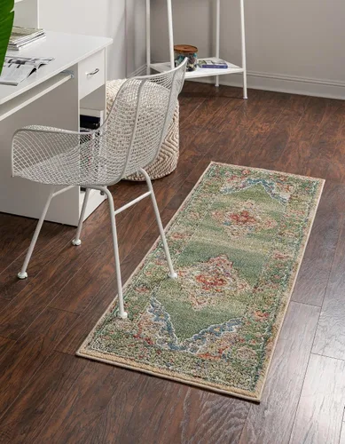Miniatura 18 de Unique Loom Isabella Collection - Alfombra de área - Rossellini (2 x 3 pies, rectangular, azul/beige)