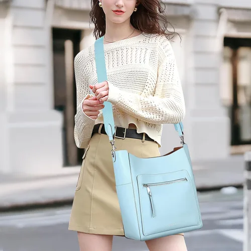 Miniatura 5 de Over Earth Bolsos de cuero para mujer, bolso de hombro Hobo, bolso de mano para mujer