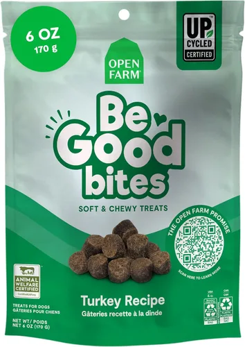 Miniatura 8 de Open Farm, Be Good Bites, golosinas suaves para entrenamiento de perros, pequeñas y masticables, hechas con ingredientes de origen ético