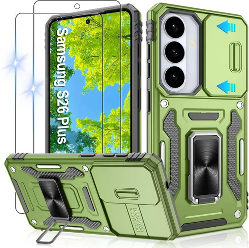 Miniatura 254 de Gritup para Samsung Galaxy S22 Funda con protectores de pantalla HD de 2 paquetes y cubierta deslizante para la cámara, protección contra caídas