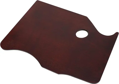 Paleta ergonómica de madera para pintura al óleo de 16 x 12 pulgadas, paleta de pintura de mezcla de artistas para acuarela acrílica, paleta de